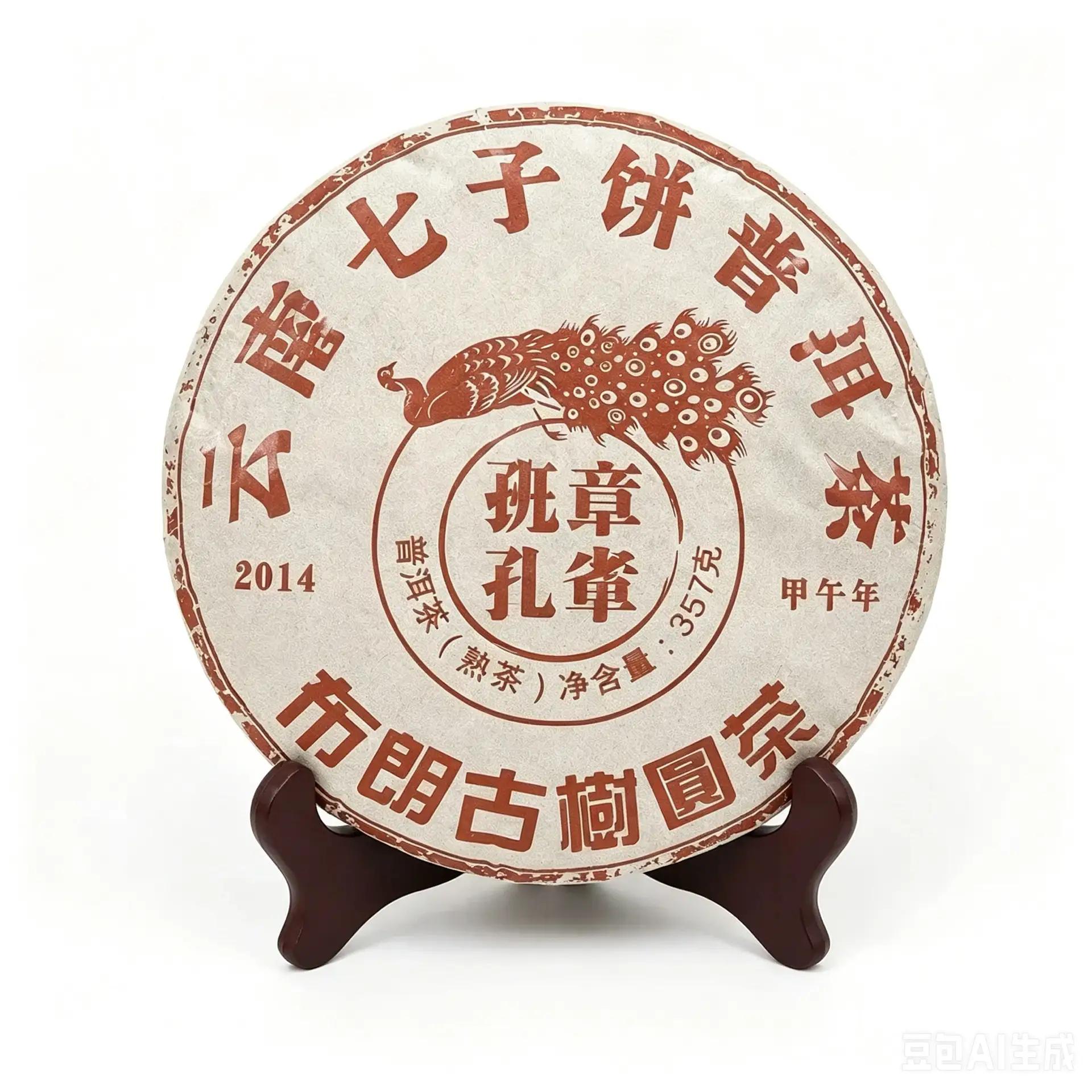 Шу Пуэр Кун Цюэ Бань Чжан, 2014（熟普洱孔雀班章）